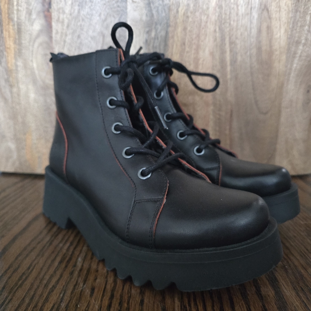 Fly London Metz Combat Boot (Women) 38